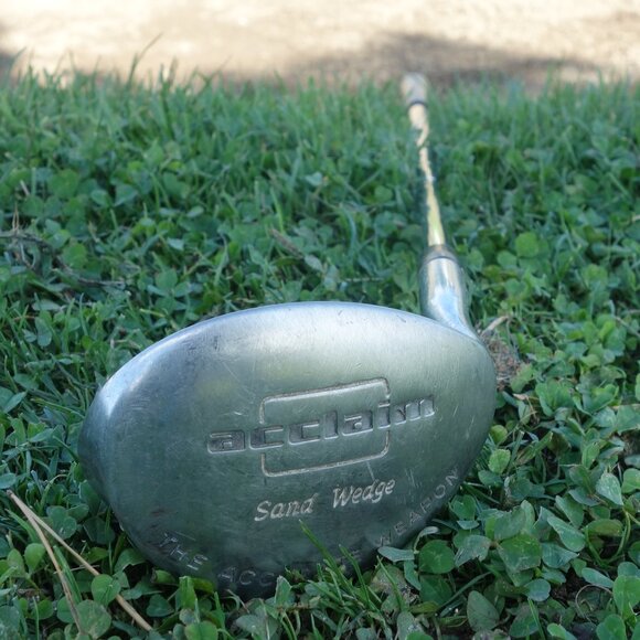 acclaim Right Handed Sand Wedge The Accurate Weapon with Gold Pride Tour Wrap - Picture 2 of 14
